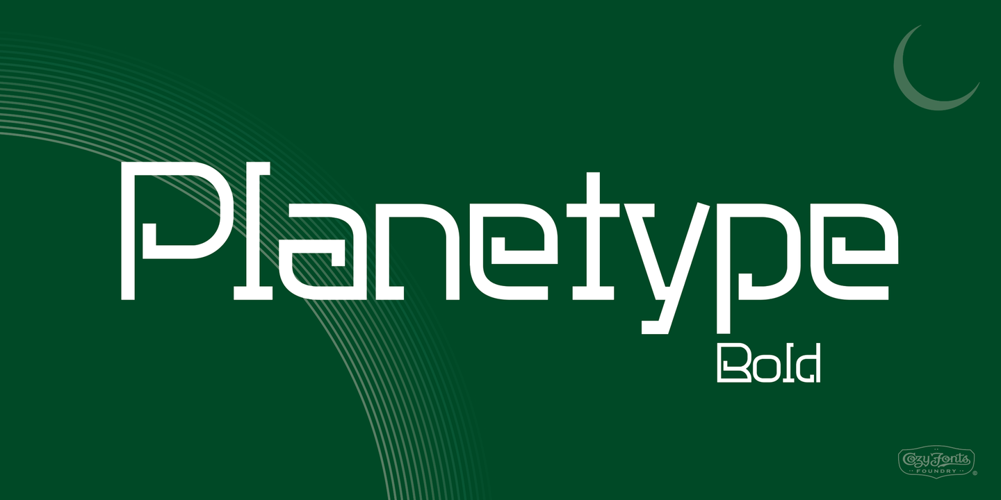 Example font Planetype #5